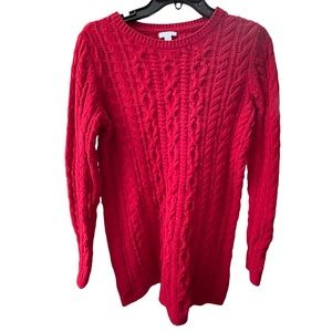 J. Jill red tunic sweater size Small